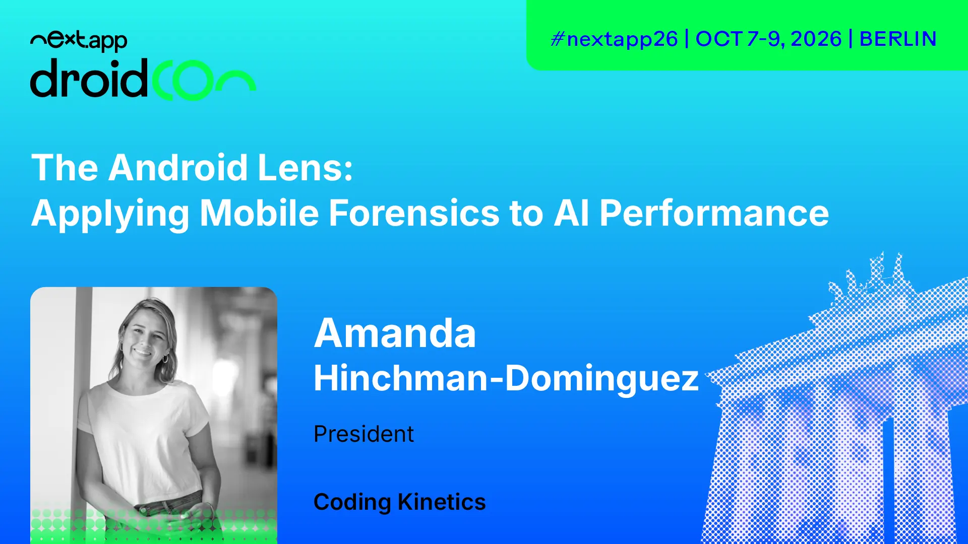 Coding Kinetics is at Droicon Berlin 2026.