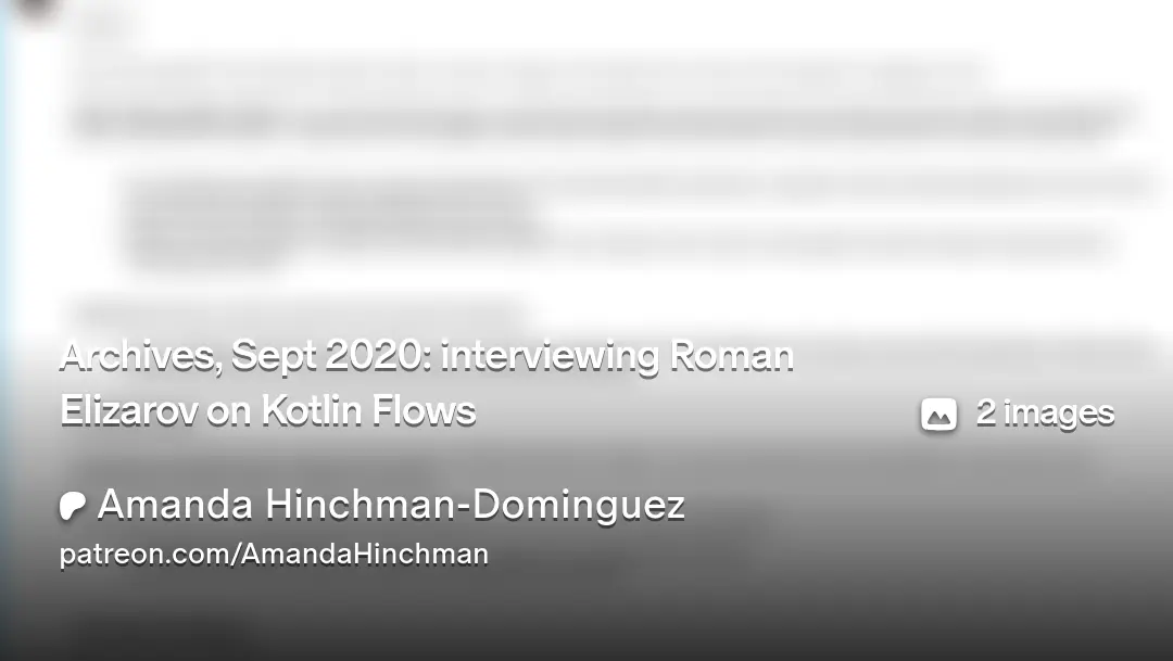 Archived research on Patreon