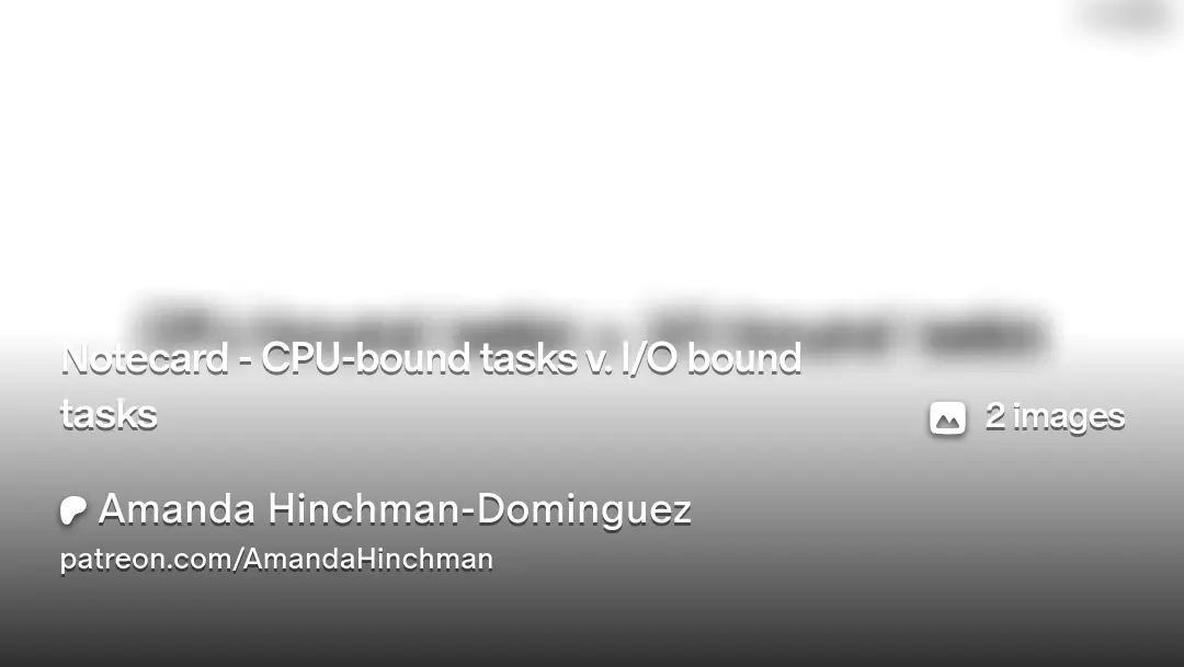 Notecard preview on Patreon